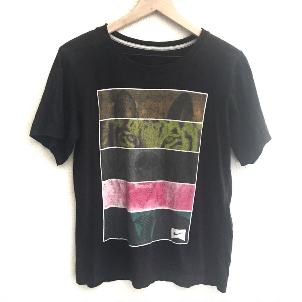 Nike Boy’s Black Mixed Animal Graphic Tshirt